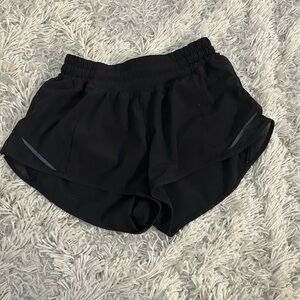 Black Lululemon hotty hot shorts